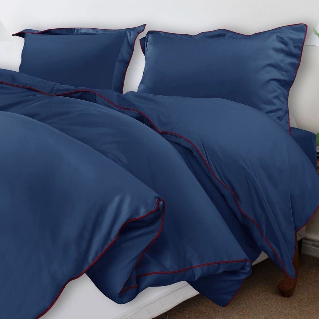 Aurora Cotton Bedding Set 500TC Duvet Cover With Pillowcases For Restful Sleep