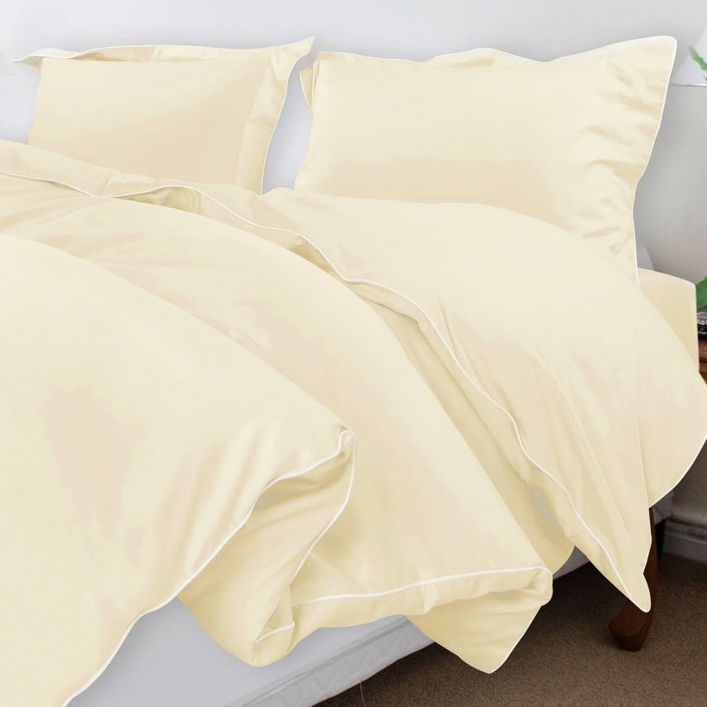 Aurora Cotton Bedding Set 500TC Duvet Cover With Pillowcases For Restful Sleep