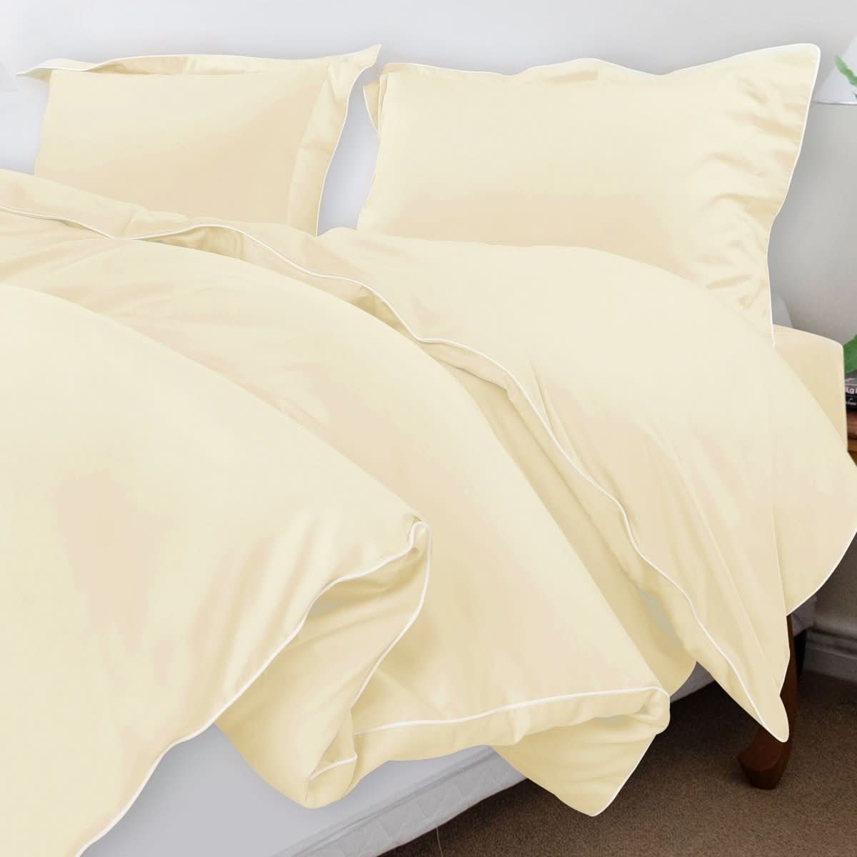 Aurora Cotton Bedding Set 500TC Duvet Cover With Pillowcases For Restful Sleep