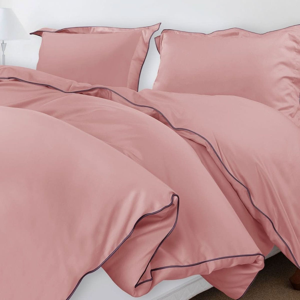 Aurora Cotton Bedding Set 500TC Duvet Cover With Pillowcases For Restful Sleep