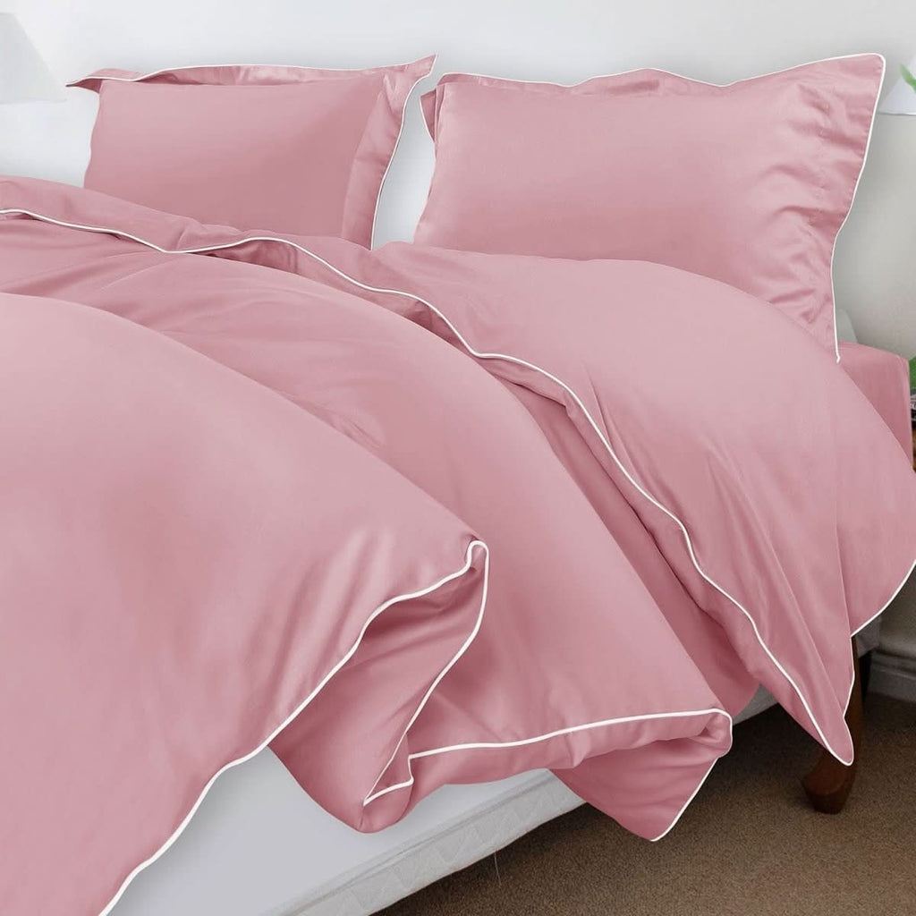 Aurora Cotton Bedding Set 500TC Duvet Cover With Pillowcases For Restful Sleep