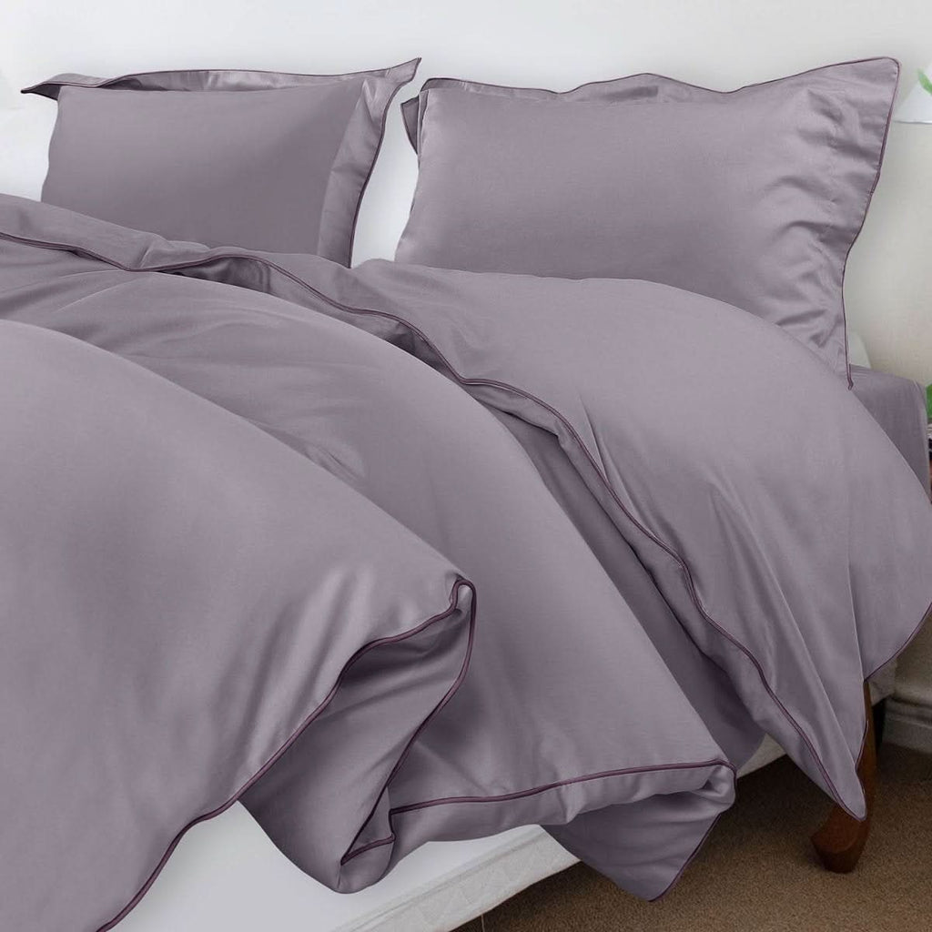 Aurora Cotton Bedding Set 500TC Duvet Cover With Pillowcases For Restful Sleep