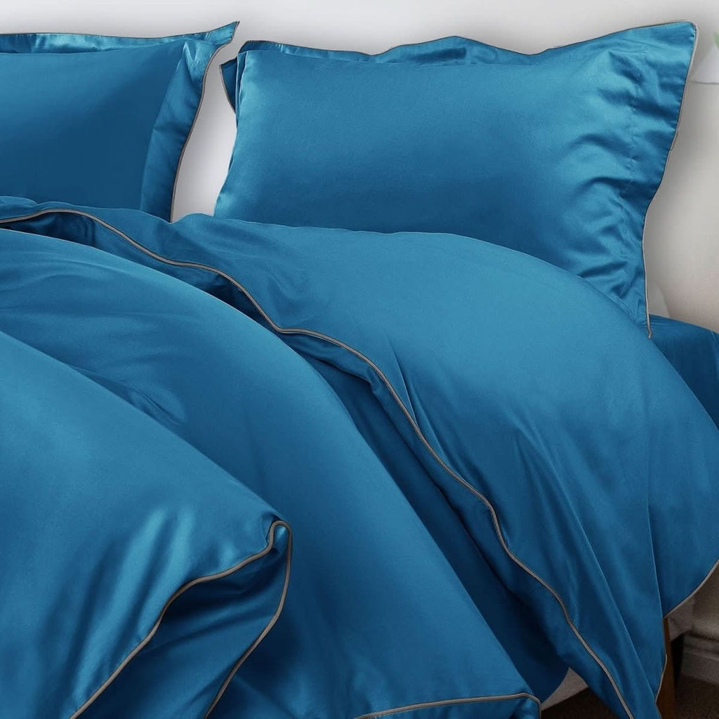 Aurora Cotton Bedding Set 500TC Duvet Cover With Pillowcases For Restful Sleep
