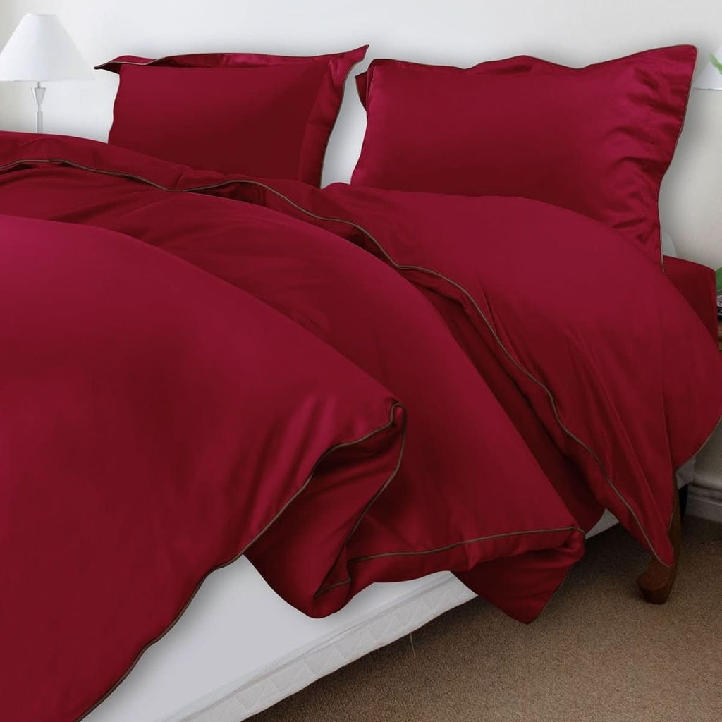 Aurora Cotton Bedding Set 500TC Duvet Cover With Pillowcases For Restful Sleep