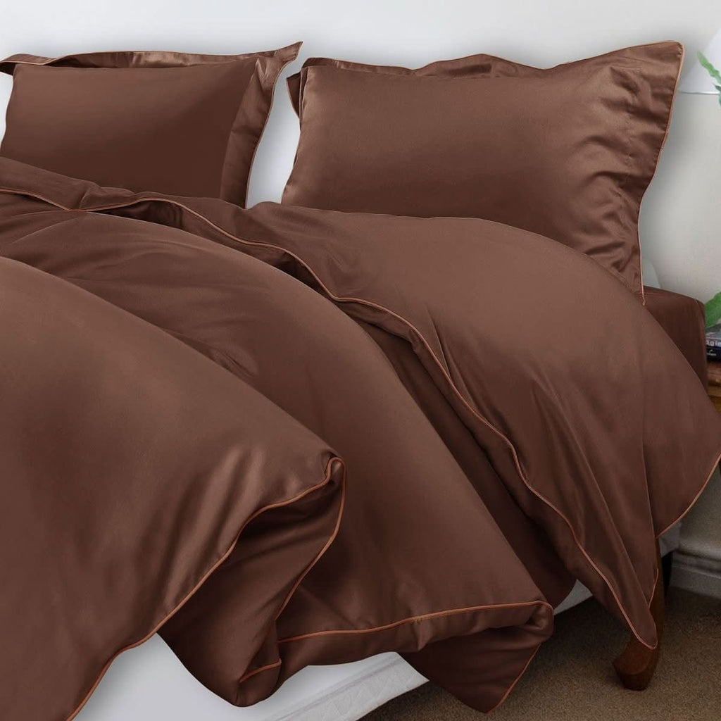 Aurora Cotton Bedding Set 500TC Duvet Cover With Pillowcases For Restful Sleep