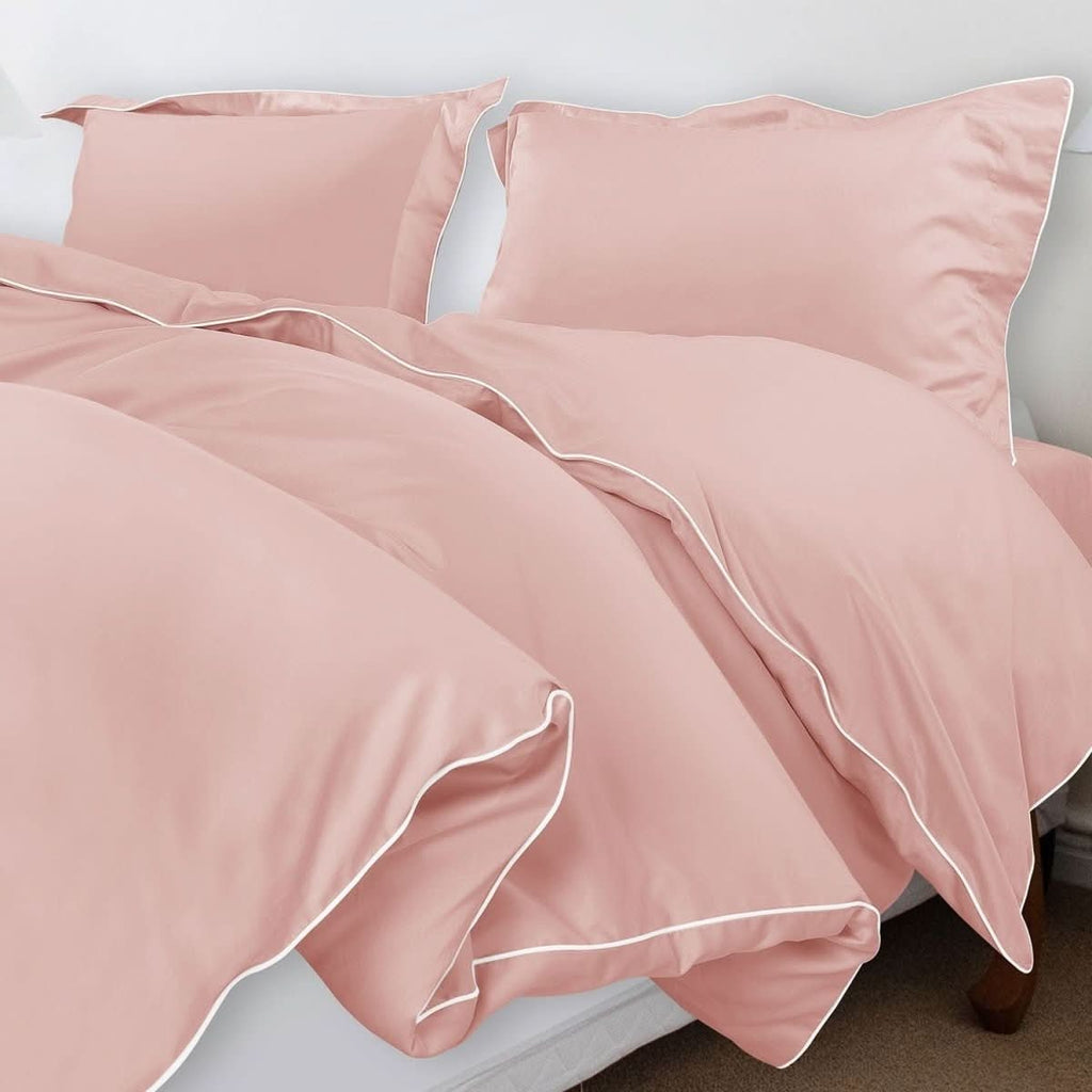 Aurora Cotton Bedding Set 500TC Duvet Cover With Pillowcases For Restful Sleep