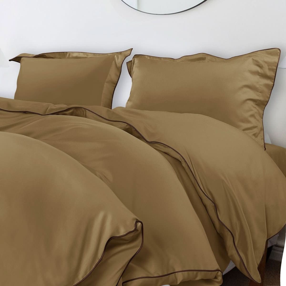 Aurora Cotton Bedding Set 500TC Duvet Cover With Pillowcases For Restful Sleep