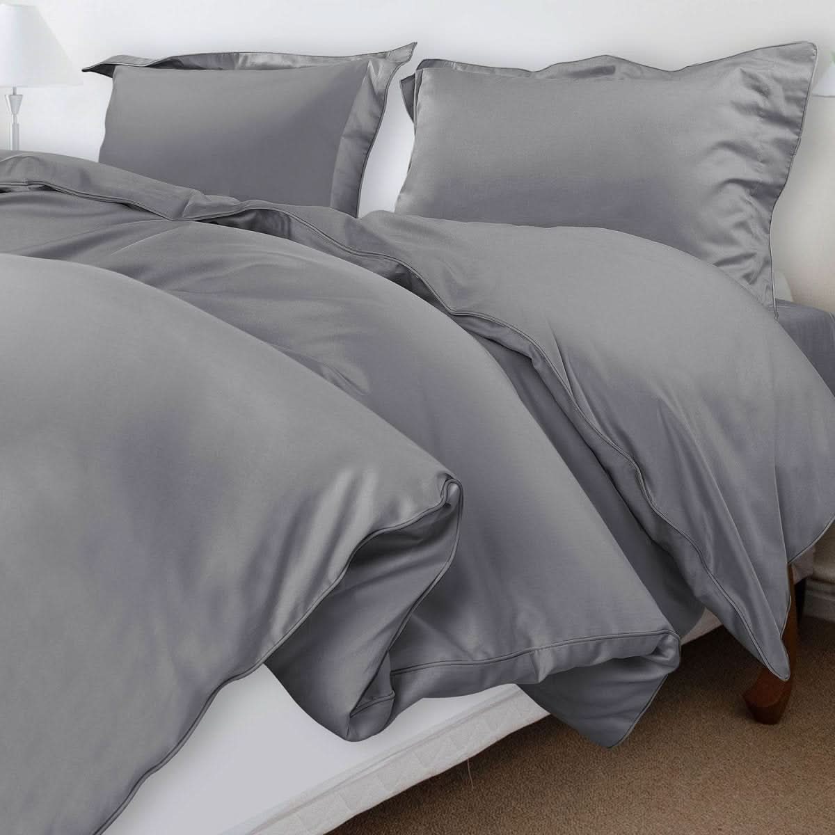 Aurora Cotton Bedding Set 500TC Duvet Cover With Pillowcases For Restful Sleep