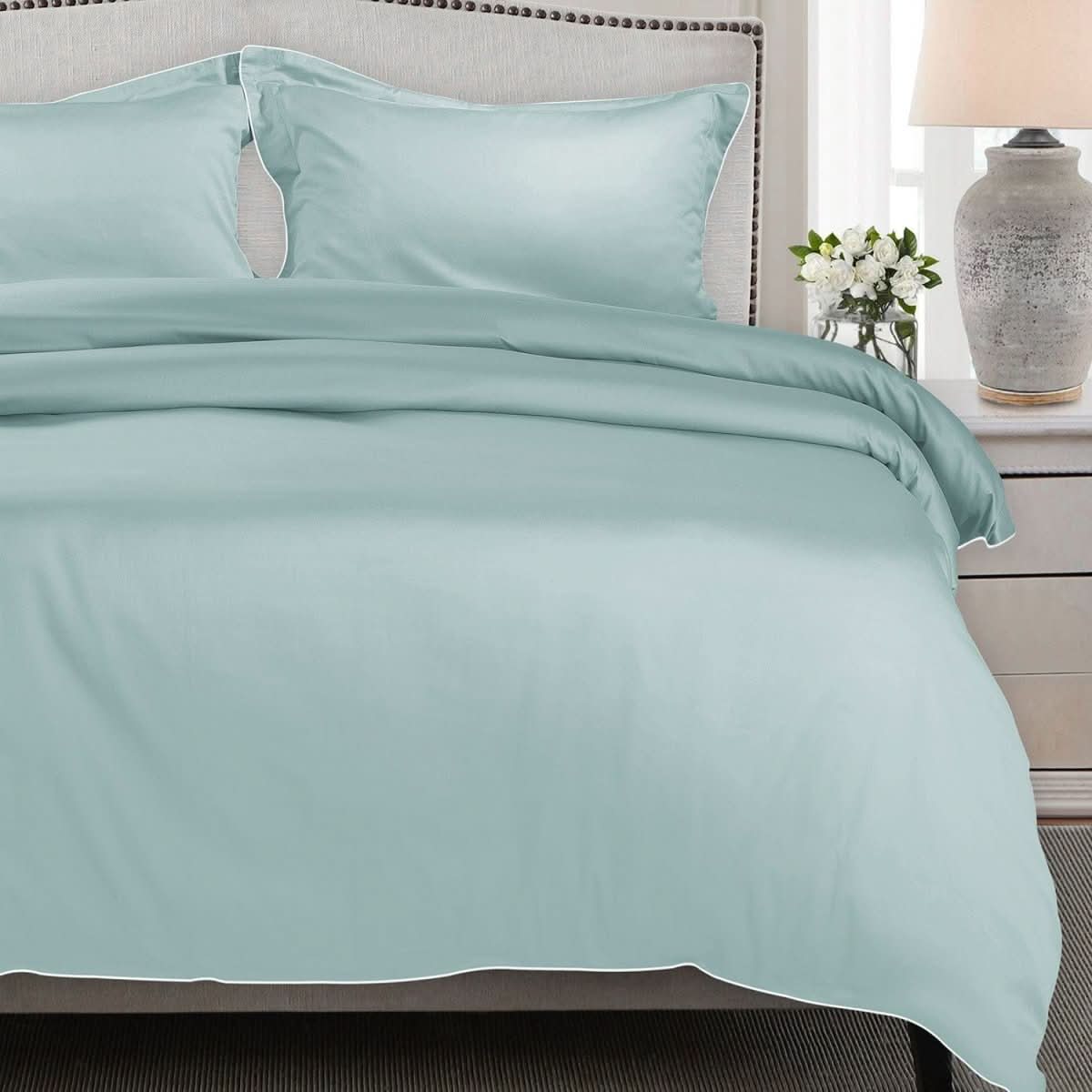 Aurora Cotton Bedding Set 500TC Duvet Cover With Pillowcases For Restful Sleep