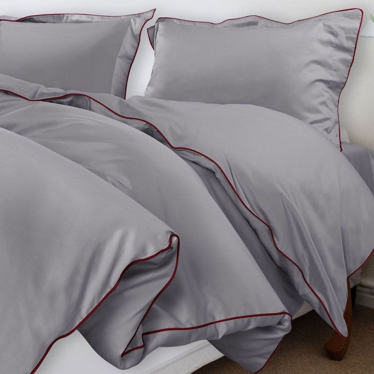 Aurora Cotton Bedding Set 500TC Duvet Cover With Pillowcases For Restful Sleep