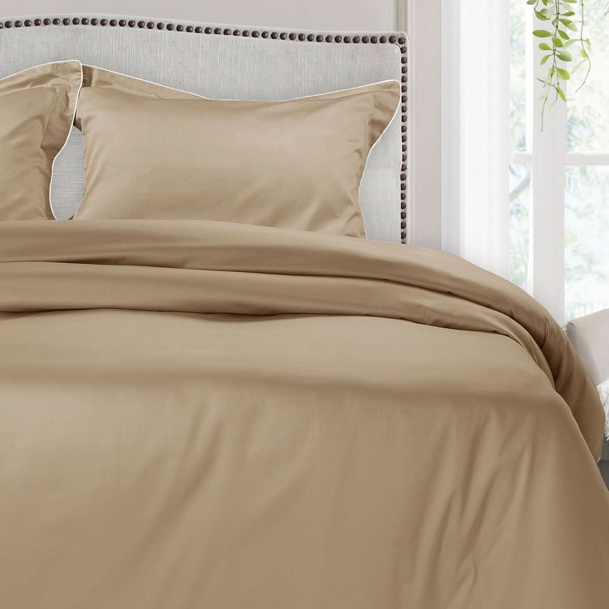 Aurora Cotton Bedding Set 500TC Duvet Cover With Pillowcases For Restful Sleep