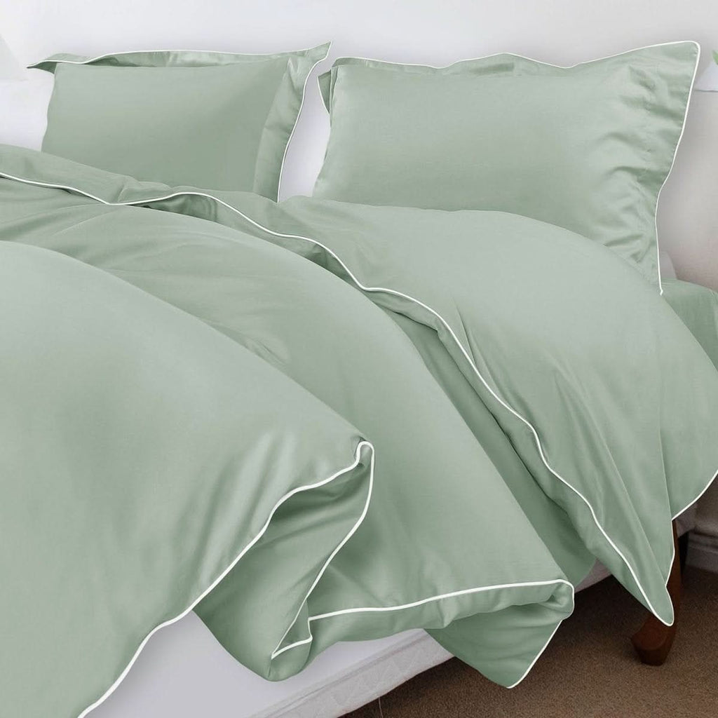 Aurora Cotton Bedding Set 500TC Duvet Cover With Pillowcases For Restful Sleep