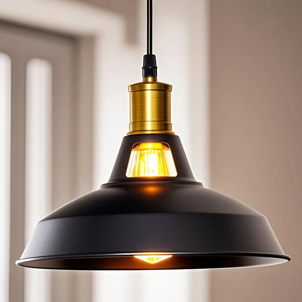 Průmyslová kovová závěsná lampa