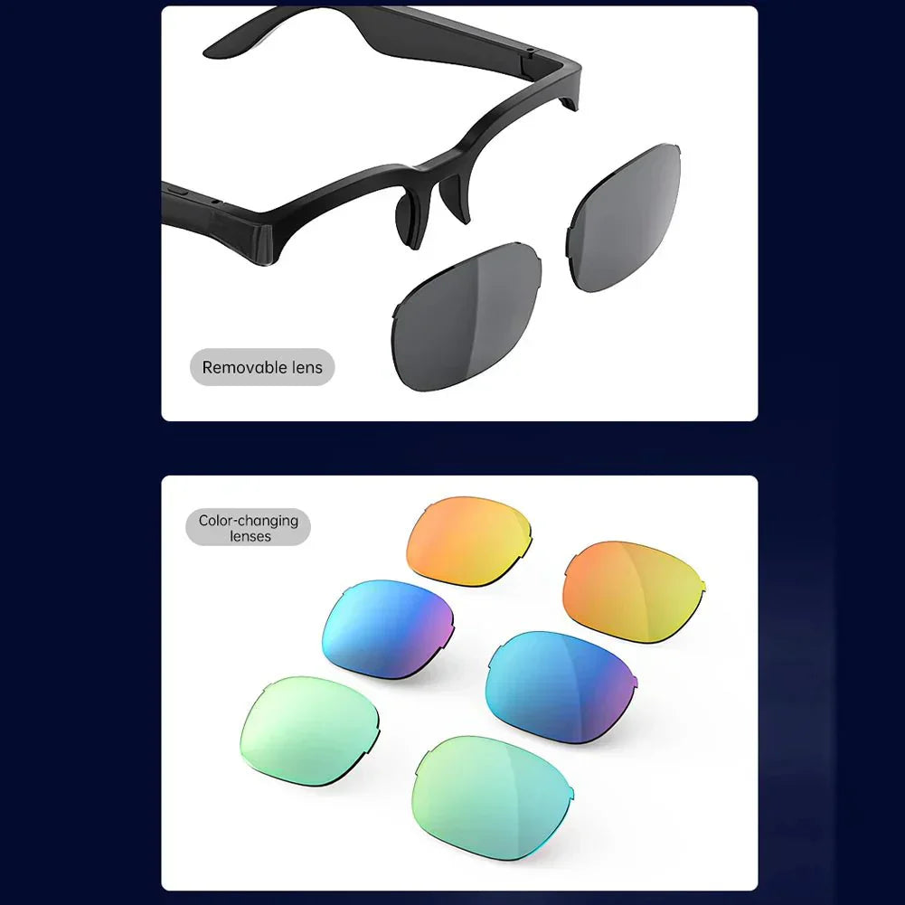 NovaSight Bluetooth Sunglasses With UV Protection And Translation