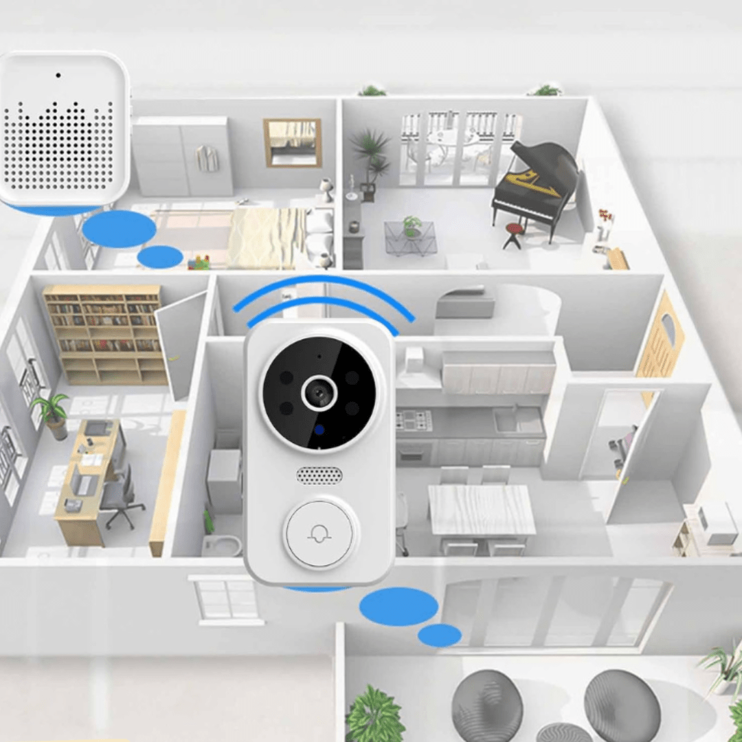 GateGuard Pro Campanello Video HD Wireless con Avvisi di Movimento e Audio Bidirezionale