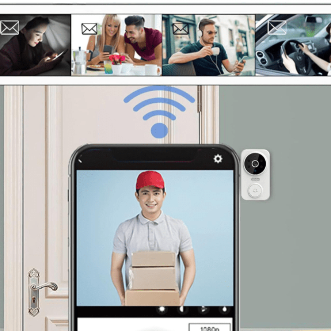 GateGuard Pro Campanello Video HD Wireless con Avvisi di Movimento e Audio Bidirezionale