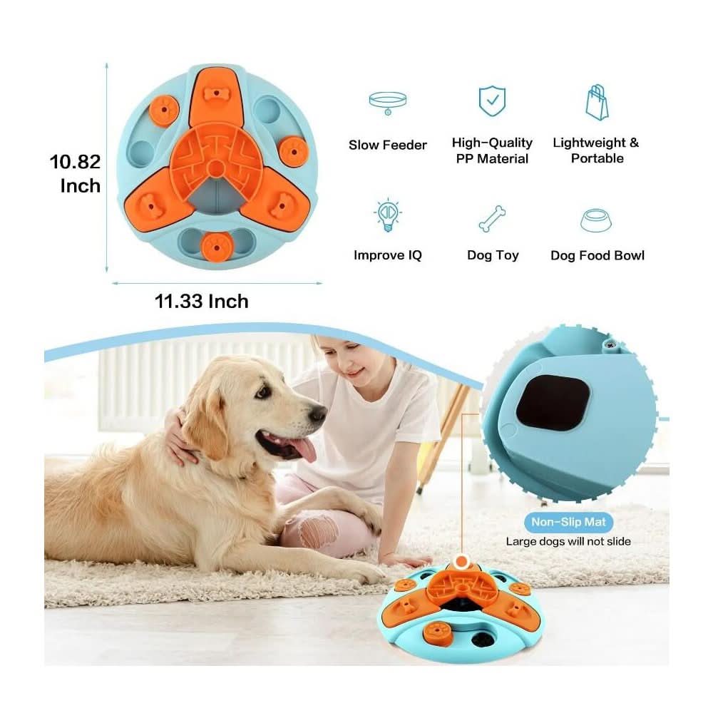 CalmBite Puzzle Bowl - Interactive Feeder To Slow Down Eating