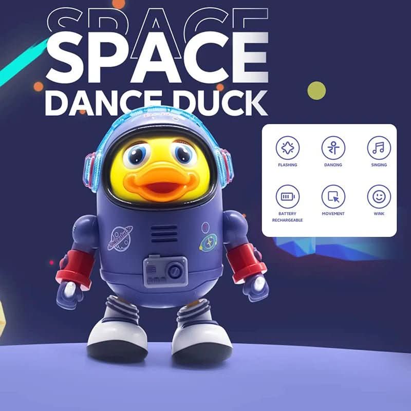 QuackMate Interactive Dancing Duck Toy With Light And Music