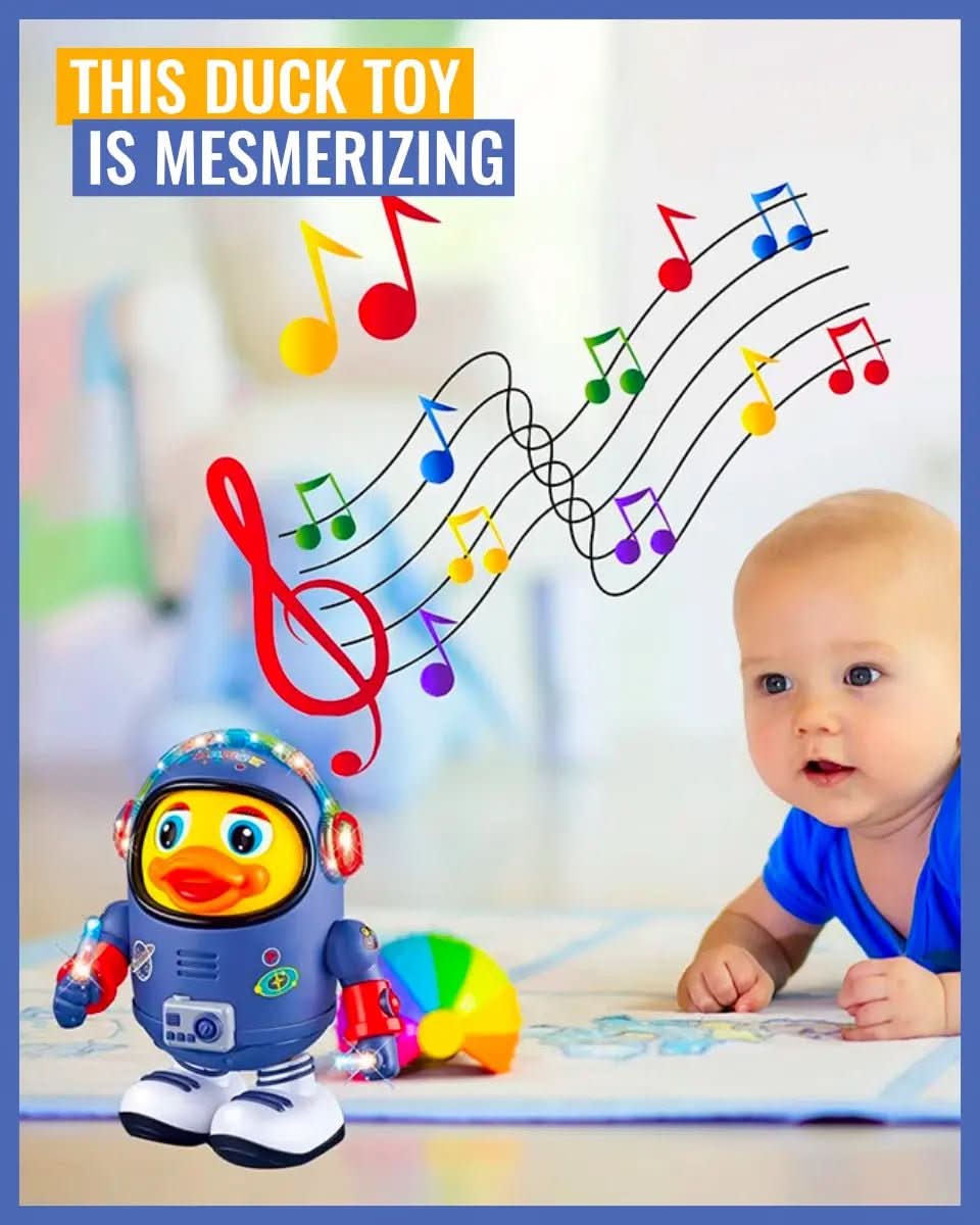 QuackMate Interactive Dancing Duck Toy With Light And Music