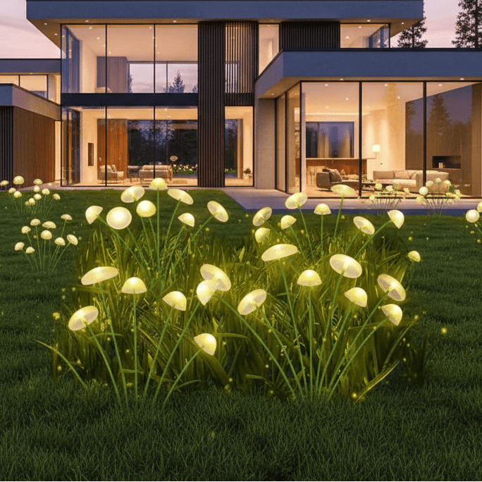 Outdoor VerdantGlow Solar Jellyfish Mushroom Garden Light