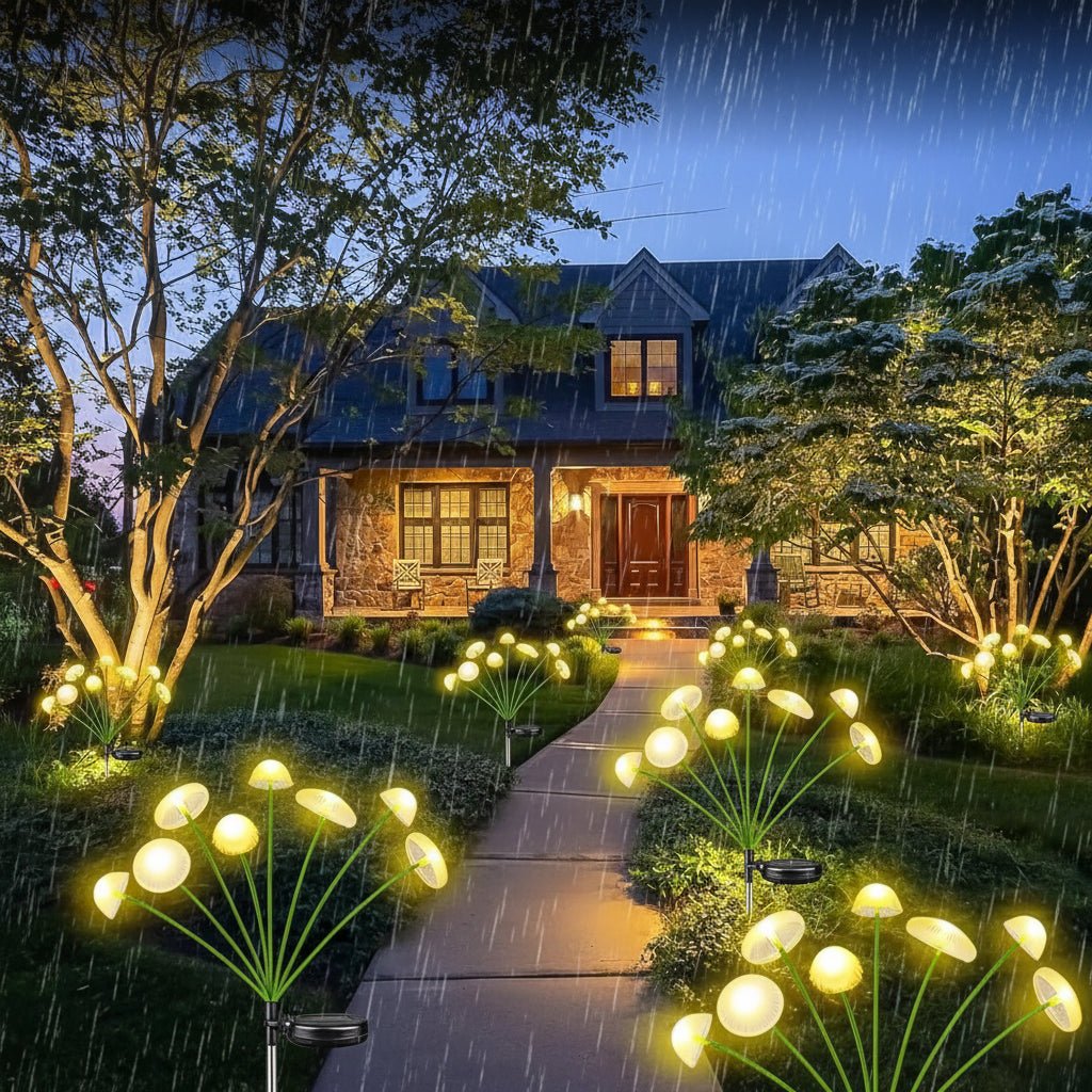 Outdoor VerdantGlow Solar Jellyfish Mushroom Garden Light