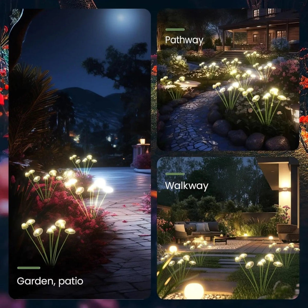 Outdoor VerdantGlow Solar Jellyfish Mushroom Garden Light