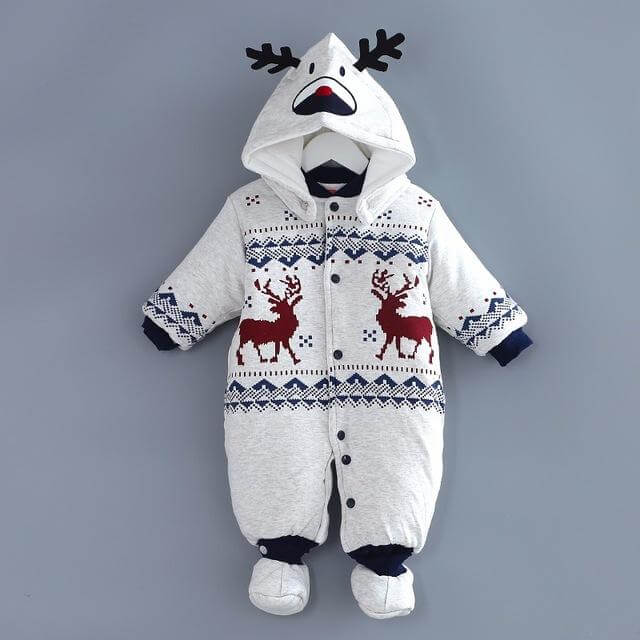 BrightSprout Unisex Roztomilý jarní vánoční outfit pro miminka