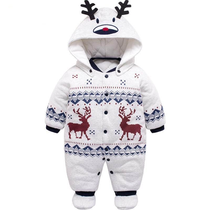 BrightSprout Unisex Roztomilý jarní vánoční outfit pro miminka