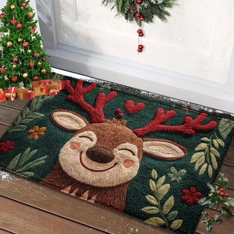 JoyMat Decorative Christmas Doormat With Cheerful Christmas Design