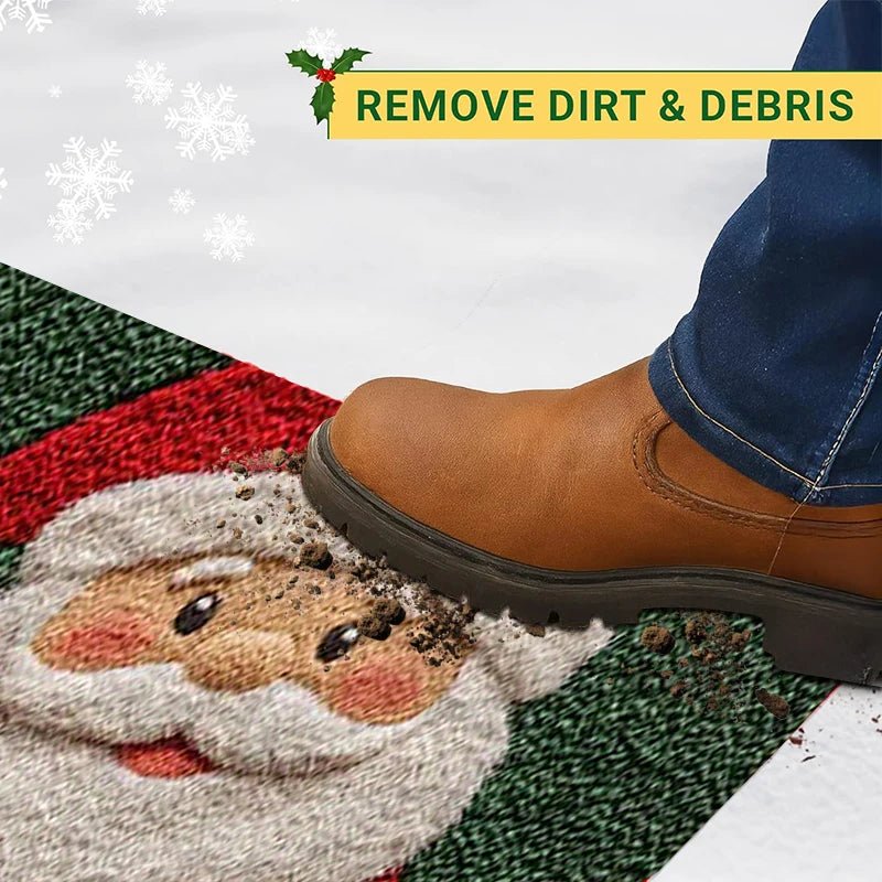 JoyMat Decorative Christmas Doormat With Cheerful Christmas Design