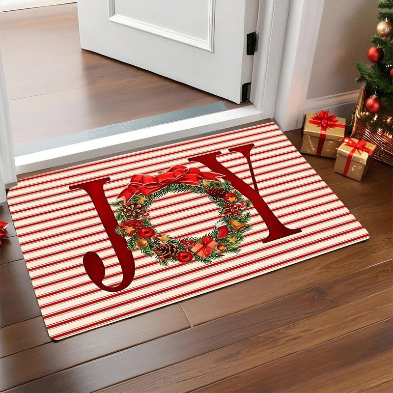 JoyMat Decorative Christmas Doormat With Cheerful Christmas Design