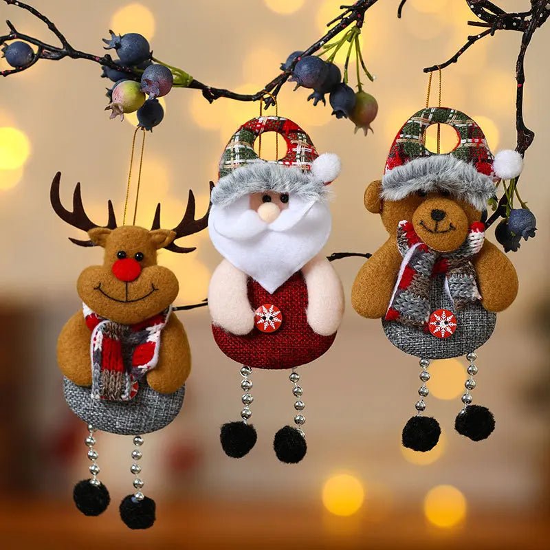 NoelNest Premium Fabric Ornaments for Joyful Christmas Decoration