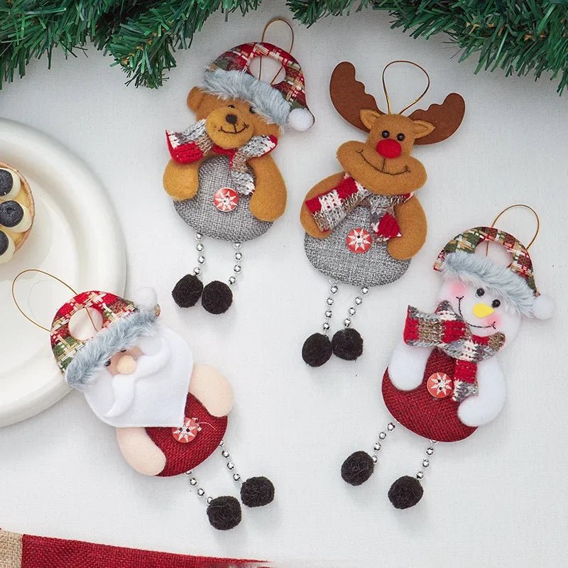 NoelNest Premium Fabric Ornaments for Joyful Christmas Decoration