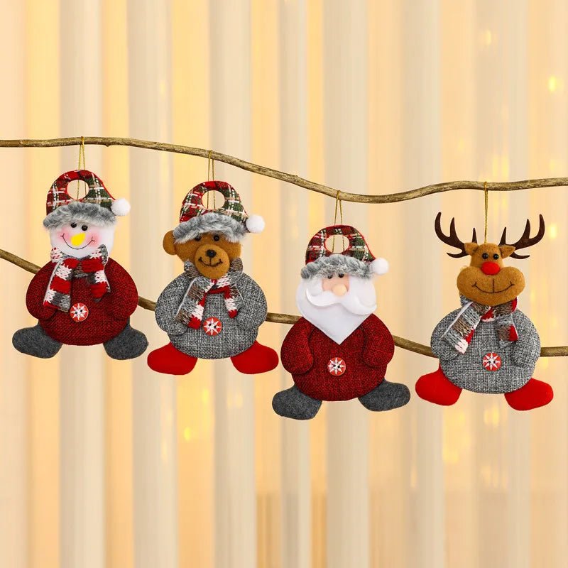 NoelNest Premium Fabric Ornaments for Joyful Christmas Decoration