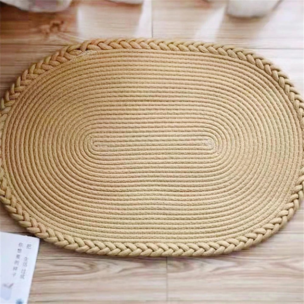 LumaWeave Eco Friendly Handwoven Floor Mat For Natural Living