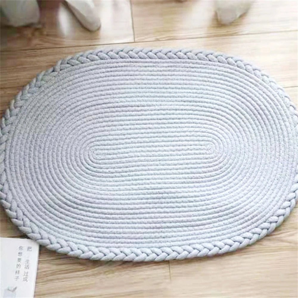 LumaWeave Eco Friendly Handwoven Floor Mat For Natural Living