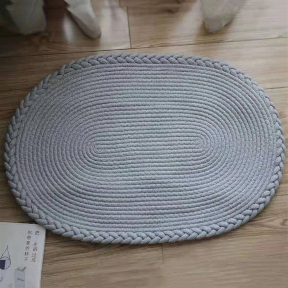 LumaWeave Eco Friendly Handwoven Floor Mat For Natural Living