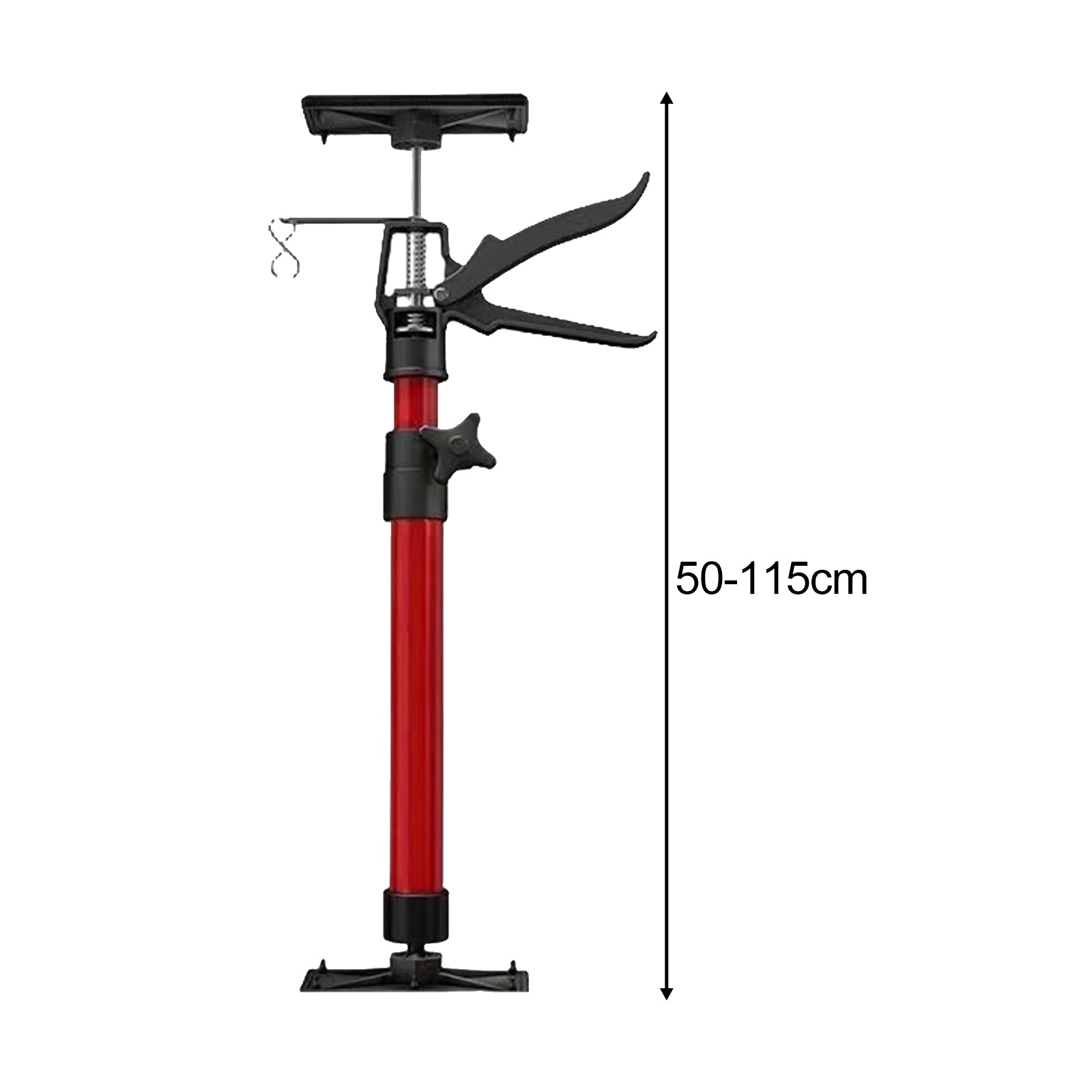 Steel Telescoping Cabinet Support Pole With Adjustable Jacks For Cabinet Install Up To 66 Lbs