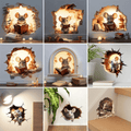 Autocollants muraux 3D souris dessin animé MirthMice pour chambres d'enfants et espaces de vie