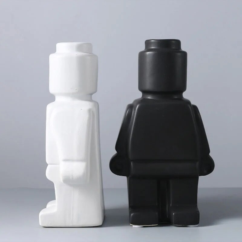 Lego Inspired Body Vase With Cute Charm For Home Decor Today