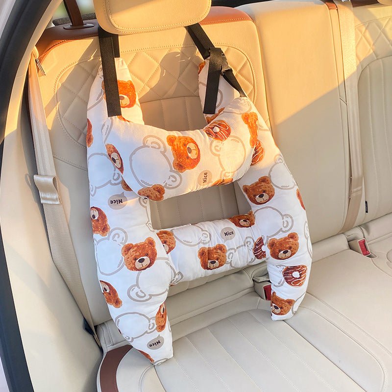 SnuggleVoyage Soft Neck Pillow For Kids With Fun Designs