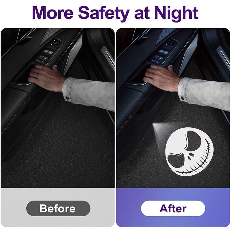 Luce Proiettore LED Wireless per Porta Auto LumaGlow con Loghi Personalizzati