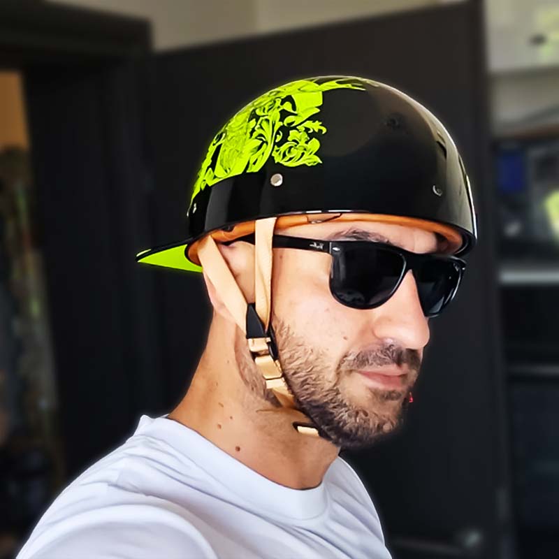 Classic Baseball Style DOT Approved Motorcycle Helmet For Riders