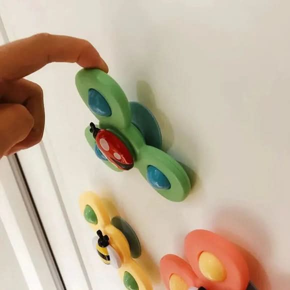 BugJoy Renkli Böcek Stres Çarkı Öğrenme Banyosu Oyuncağı Çocuklar İçin