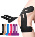 Supporto per ginocchio Flexify con Kinesio Tape nero traspirante e impermeabile