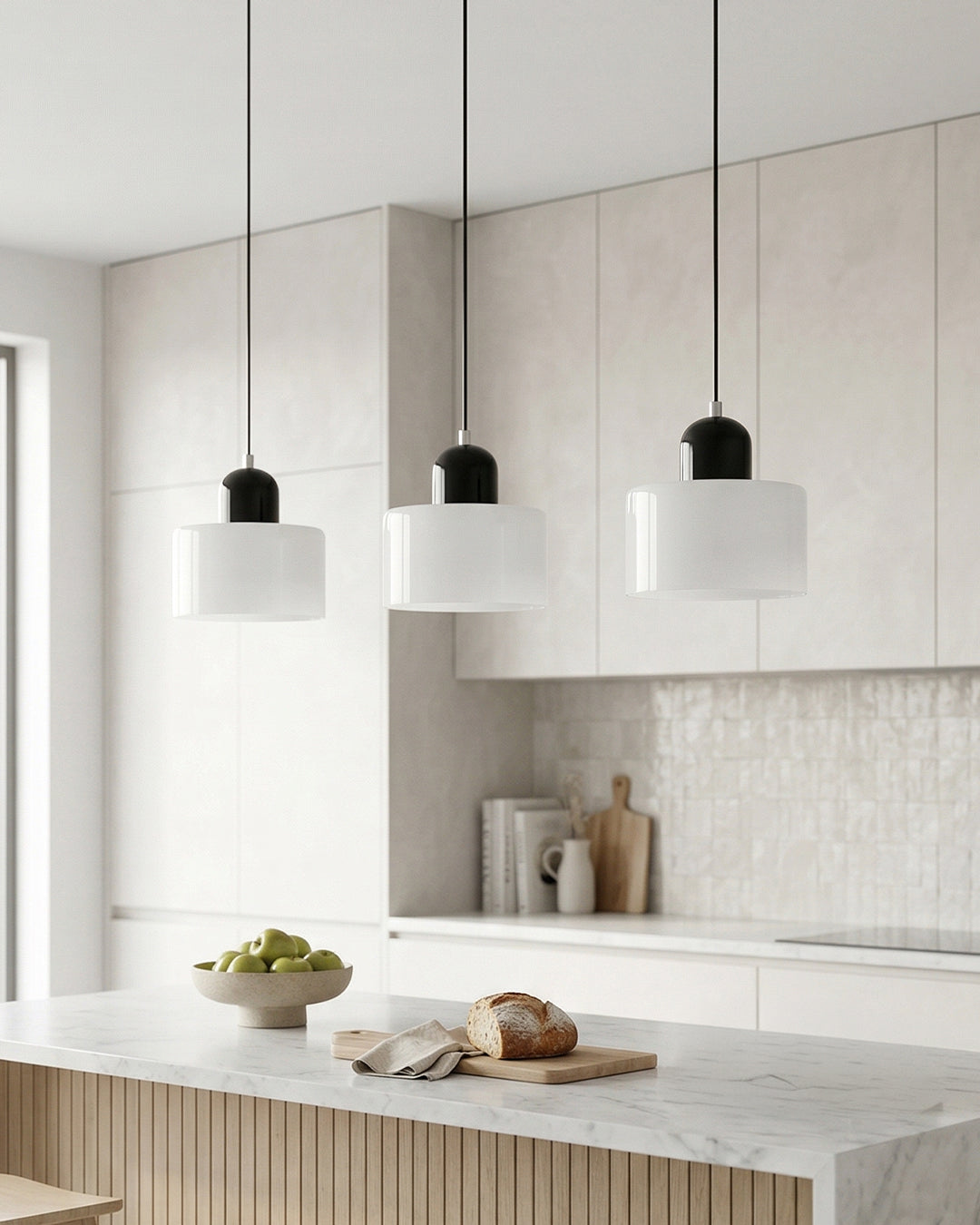 Kora glasspendel Bauhaus geometrisk design justerbar E27-sokkel