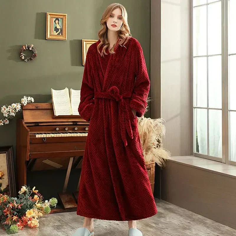 SnuggleNest Cozy Plush Couple Pajamas for Autumn and Winter
