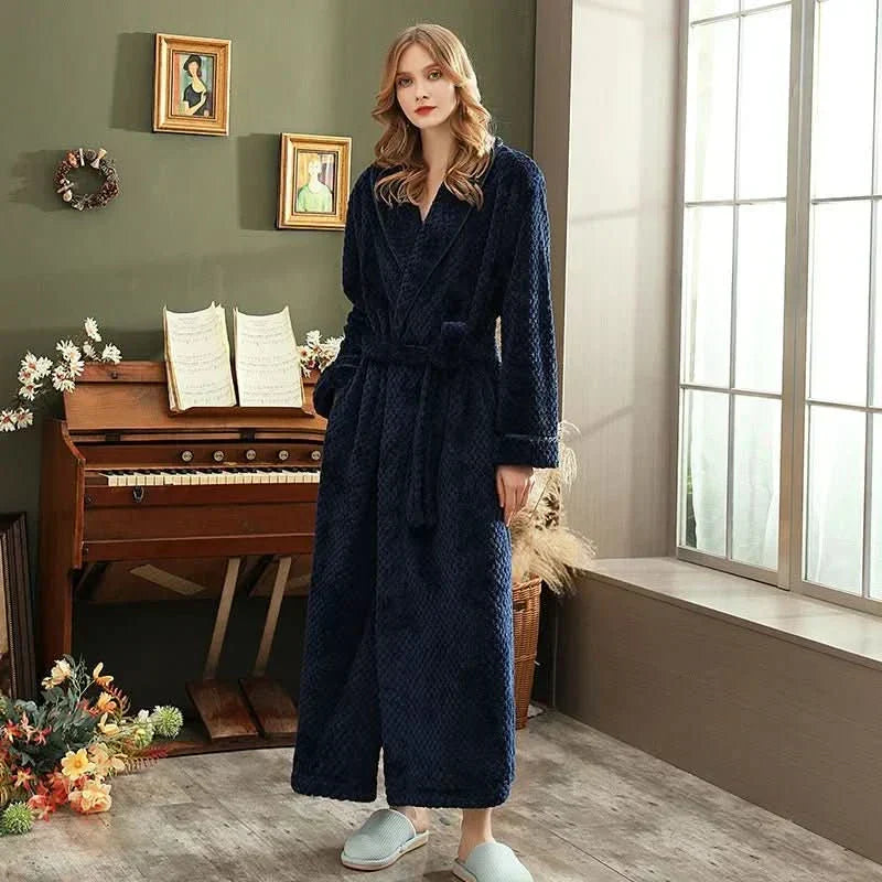 SnuggleNest Cozy Plush Couple Pajamas for Autumn and Winter