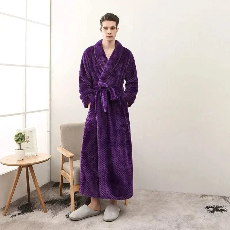 SnuggleNest Cozy Plush Couple Pajamas for Autumn and Winter