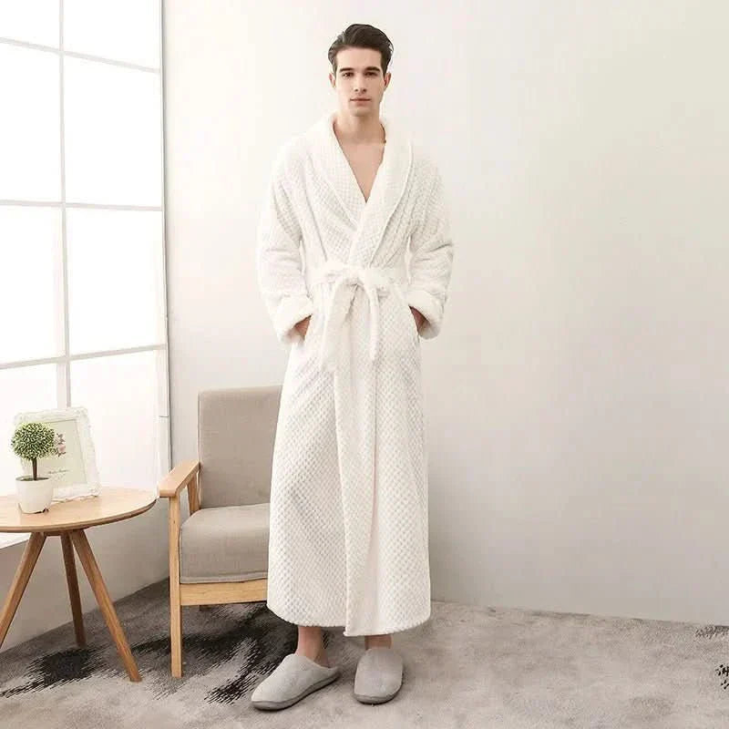 SnuggleNest Cozy Plush Couple Pajamas for Autumn and Winter